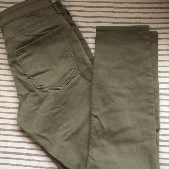 H&M olive skinny pants - Picture 3 of 3